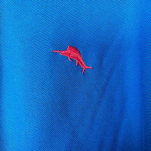 ✨Tommy Bahama Men’s XXL Polo Shirt Blue Short Sleeve Supima Cotton Blend - Picture 6 of 6